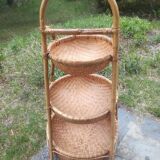 Rattan shelf