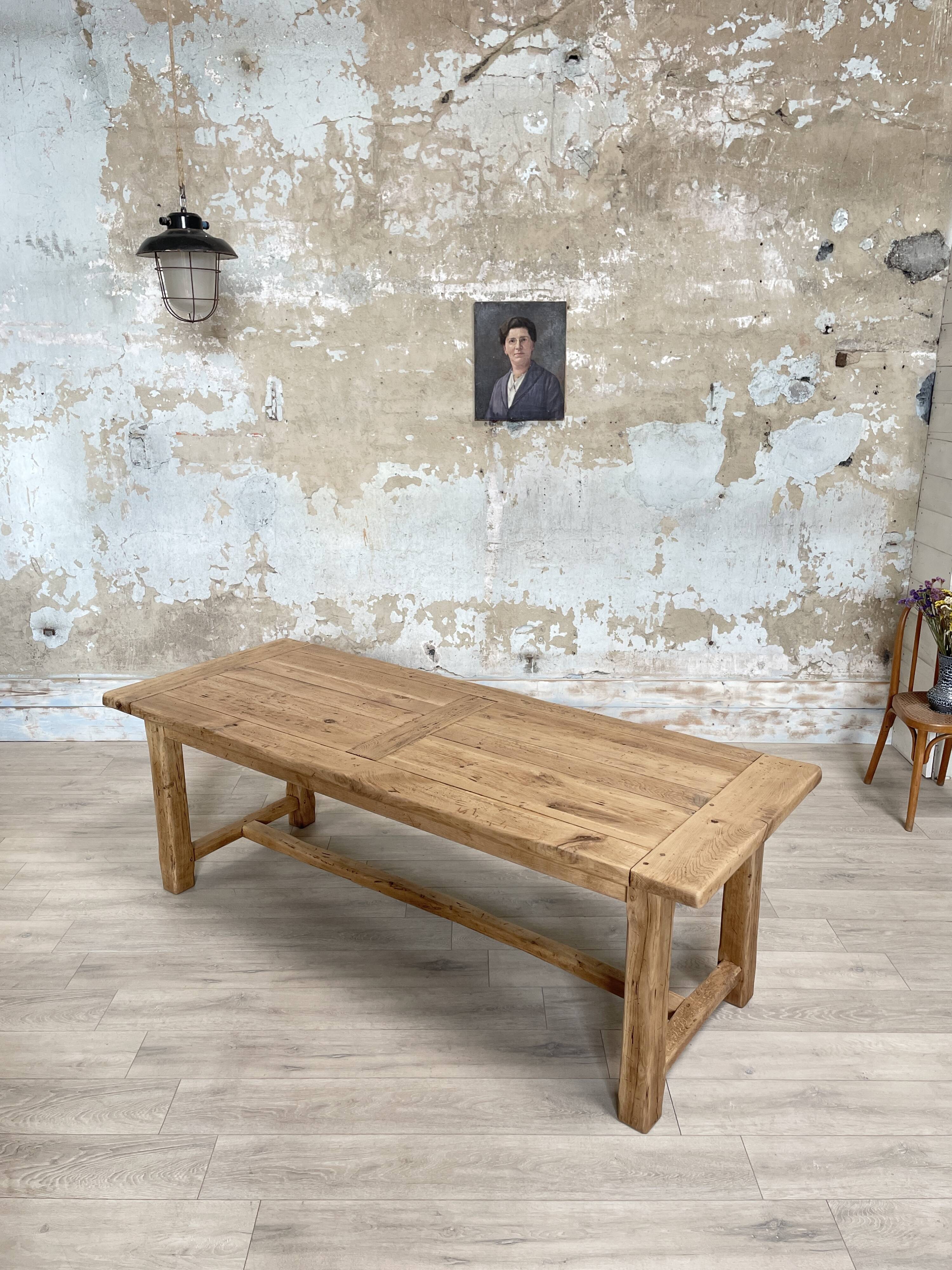 Solid oak farm table