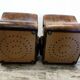 Vintage brown leather sofa 2 modules