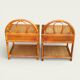Paire de chevets en rotin 1960