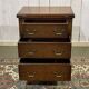 English walnut chest of drawers with drop-down top, 1950s work