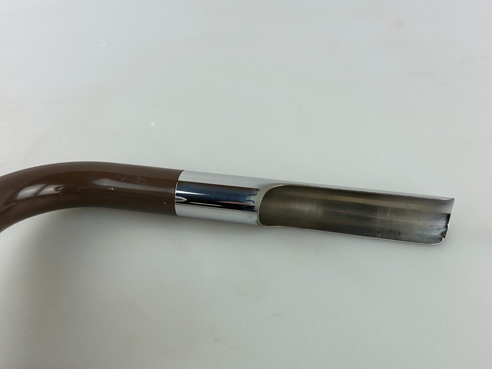 60s 70s table lamp Ingo Maurer Gulp tube lamp chrome metal Space Age