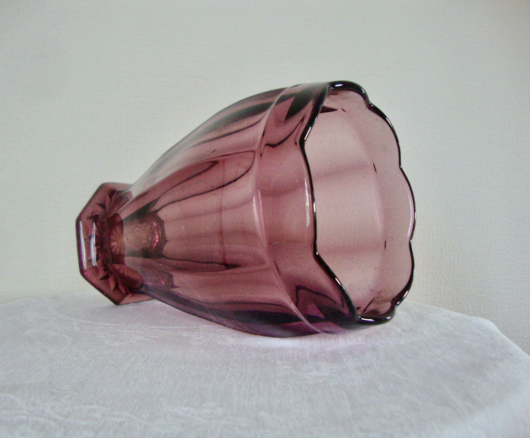 Parma-coloured glass vase