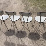 Series of 4 chairs in formica