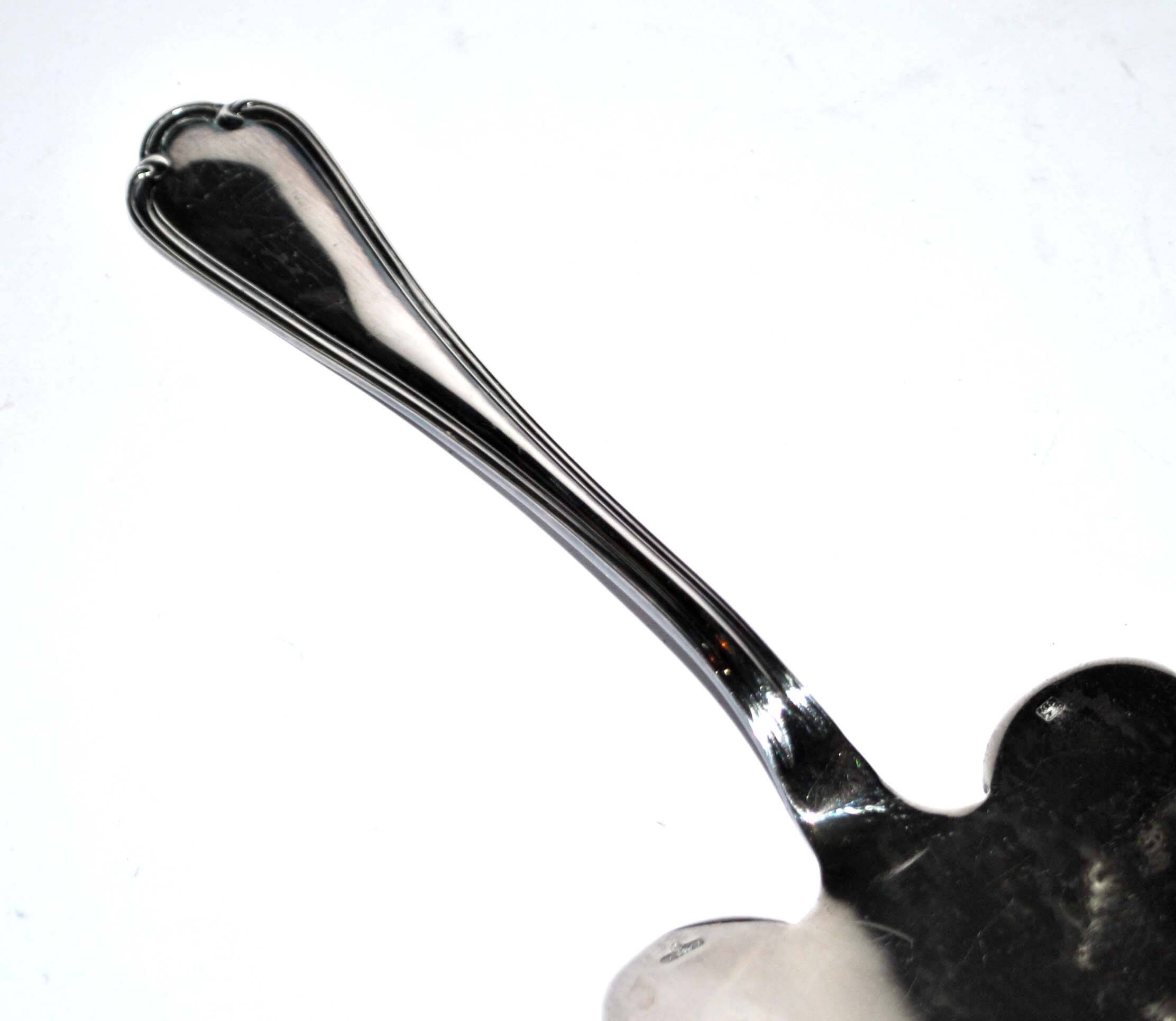 ERCUIS pie server in silver metal - Victoria contour model 28cm