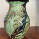 Vintage flamed glazed terracotta vase