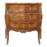 Louis XV style chest of drawers in flower marquetry