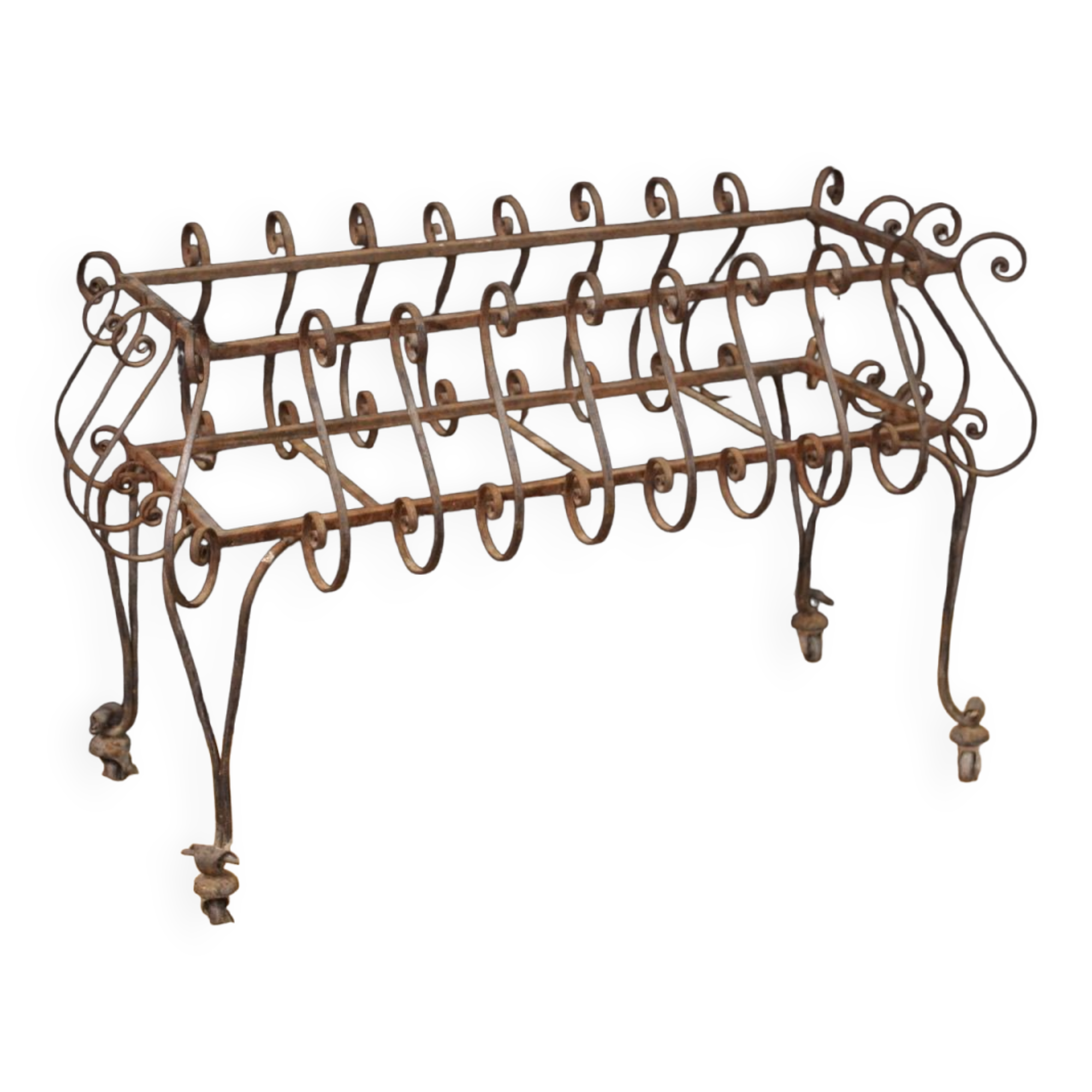 Wrought iron planter from the 70s