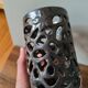 Ceramic design candle holder photophore Serax gold bronze