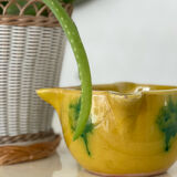 Vintage glazed stoneware mortar