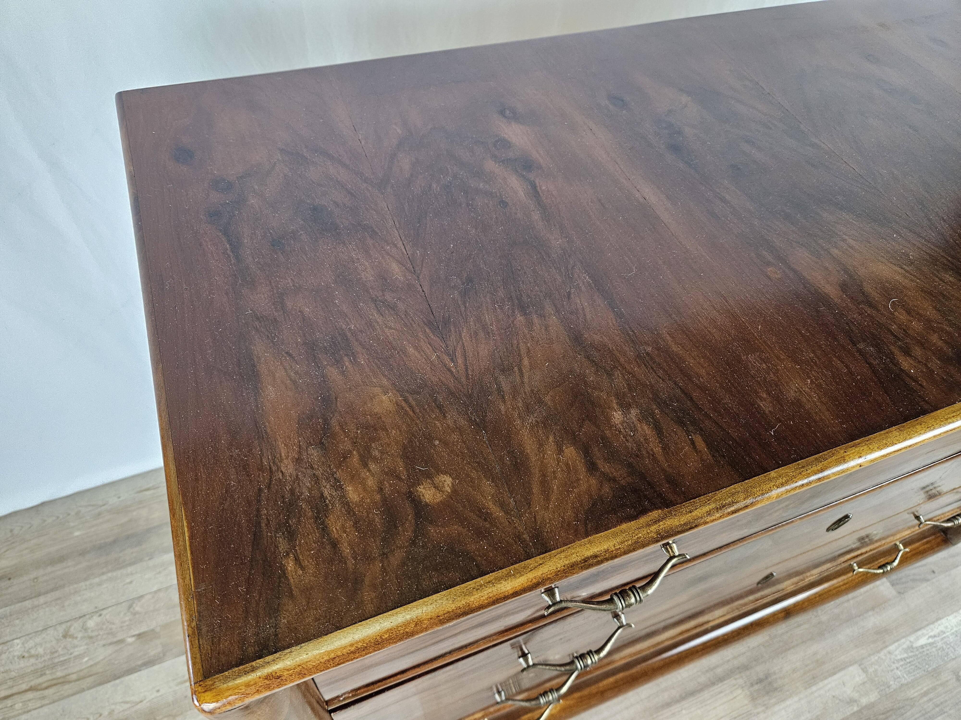 Commode Art Déco avec poignées en laiton