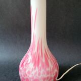 Vintage glass lamp foot Italy by Carlo Moretti
