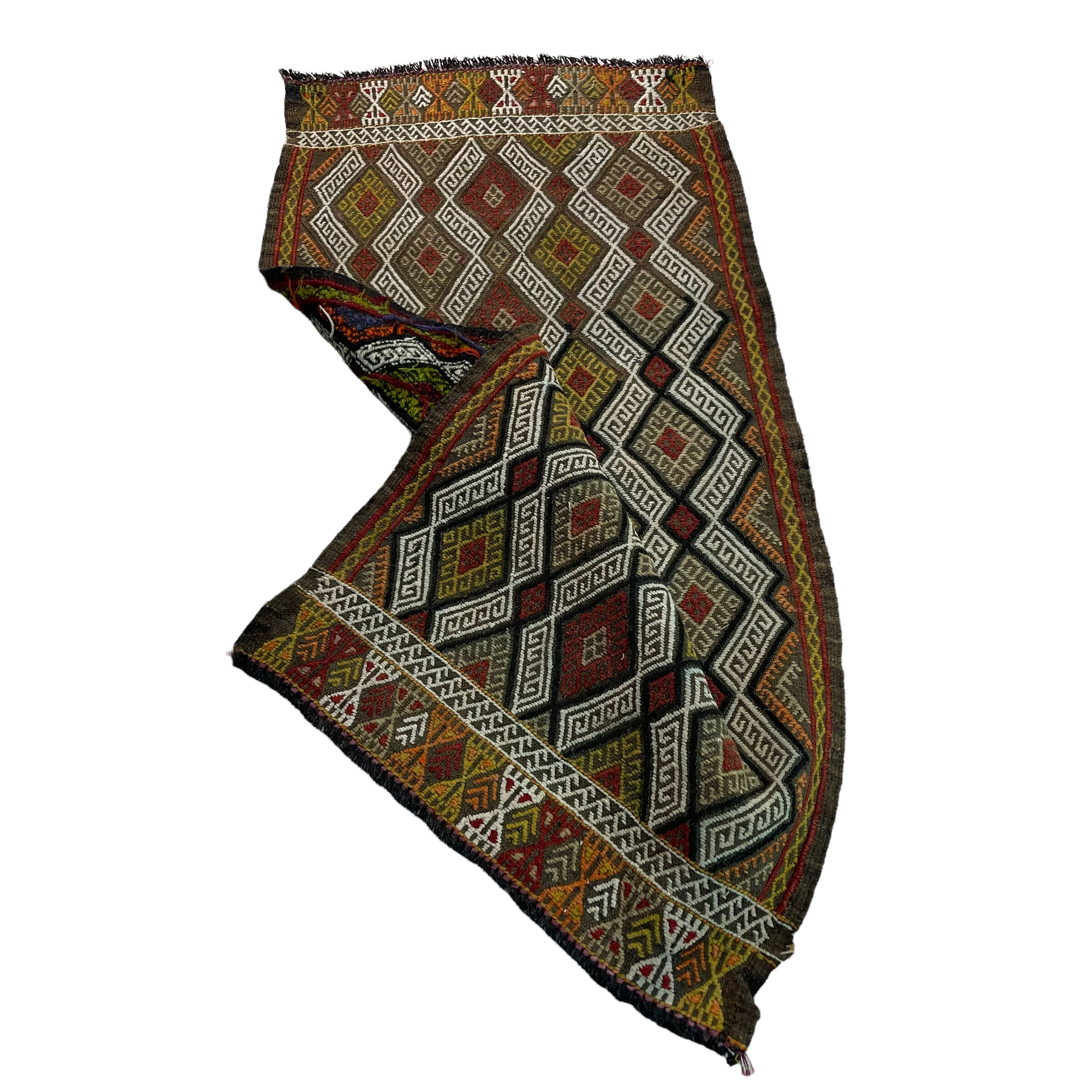 Vintage turkish kilim rug 95 x 47 cm
