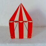 Vintage circus with wooden subjects
