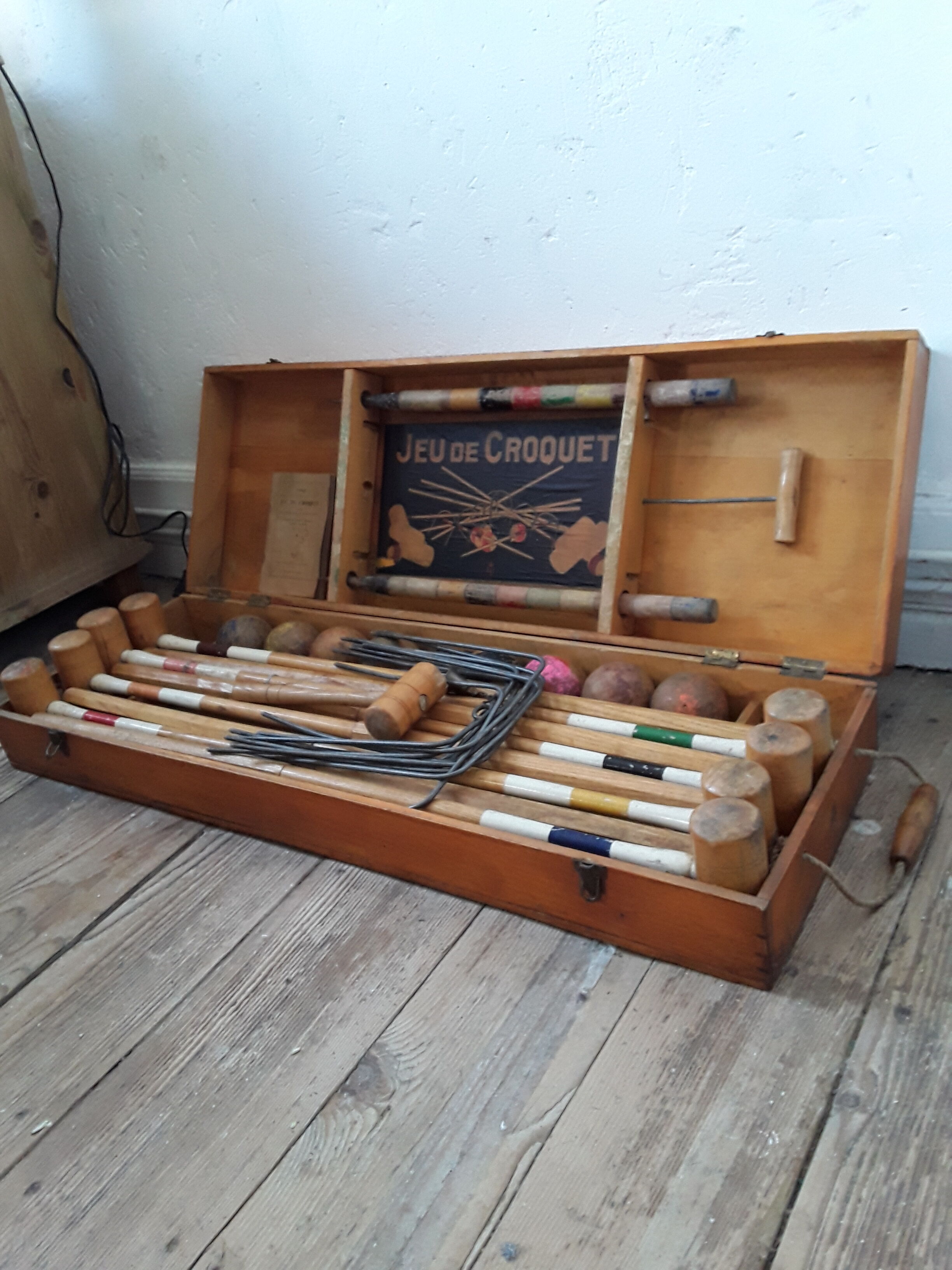 Vintage croquet game 50s