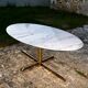 Super Malta marble and brass dining table, Roche Bobois, 1980s