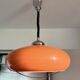 Suspension Space Age orange attribuée à Dijkstra Lampen