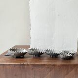 Scandinavian figurine - metal hedgehog ashtray, Walter Bosse 1950