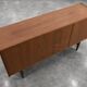 Vintage Mid-Century Scandinavian Modern Classic Teak High Sideboard