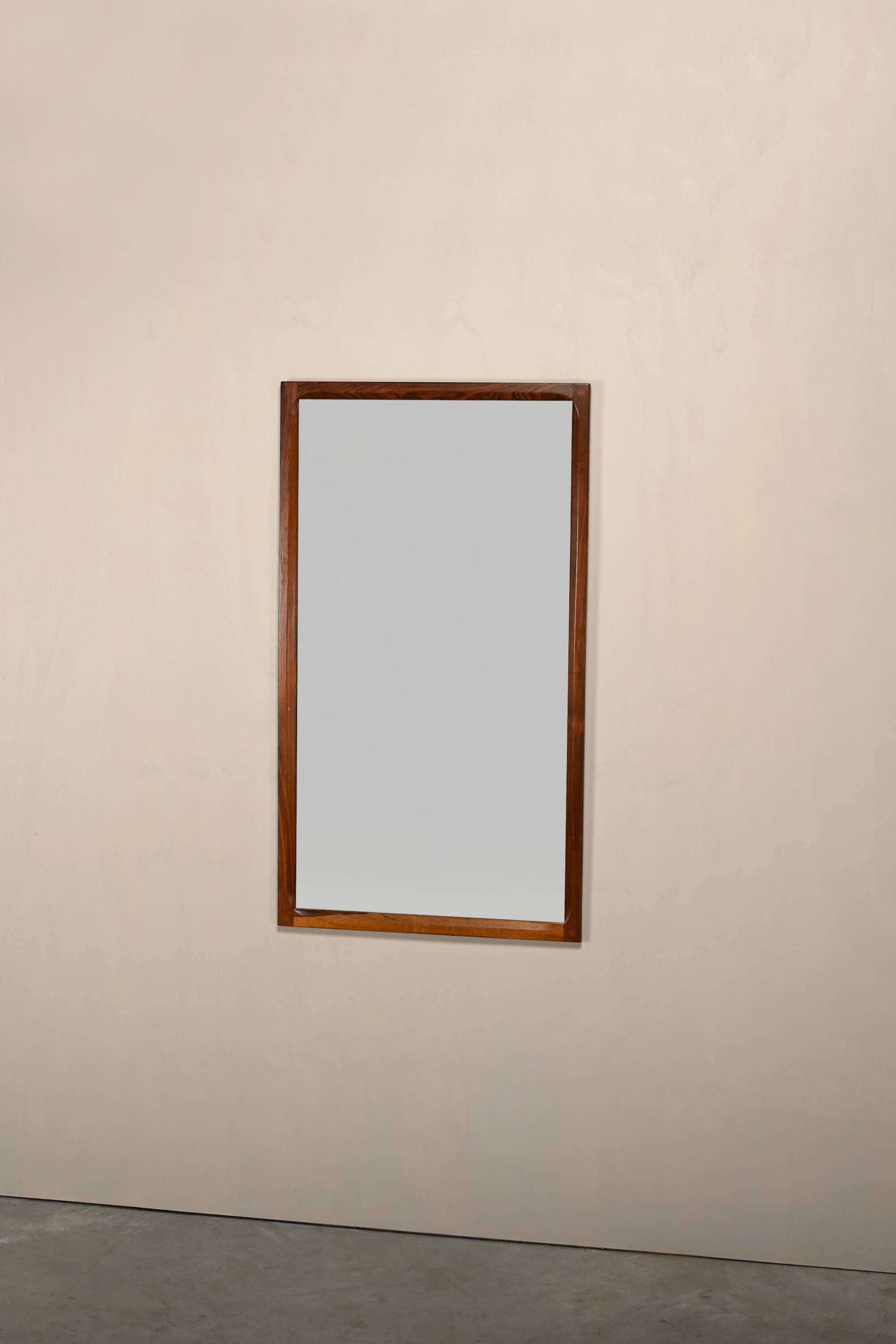 Kai Kristiansen Wall Mirror Model 166 in Rosewood for Aksel Kjersgaard