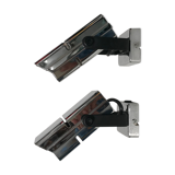 Pair of wall lamps chrome 1970