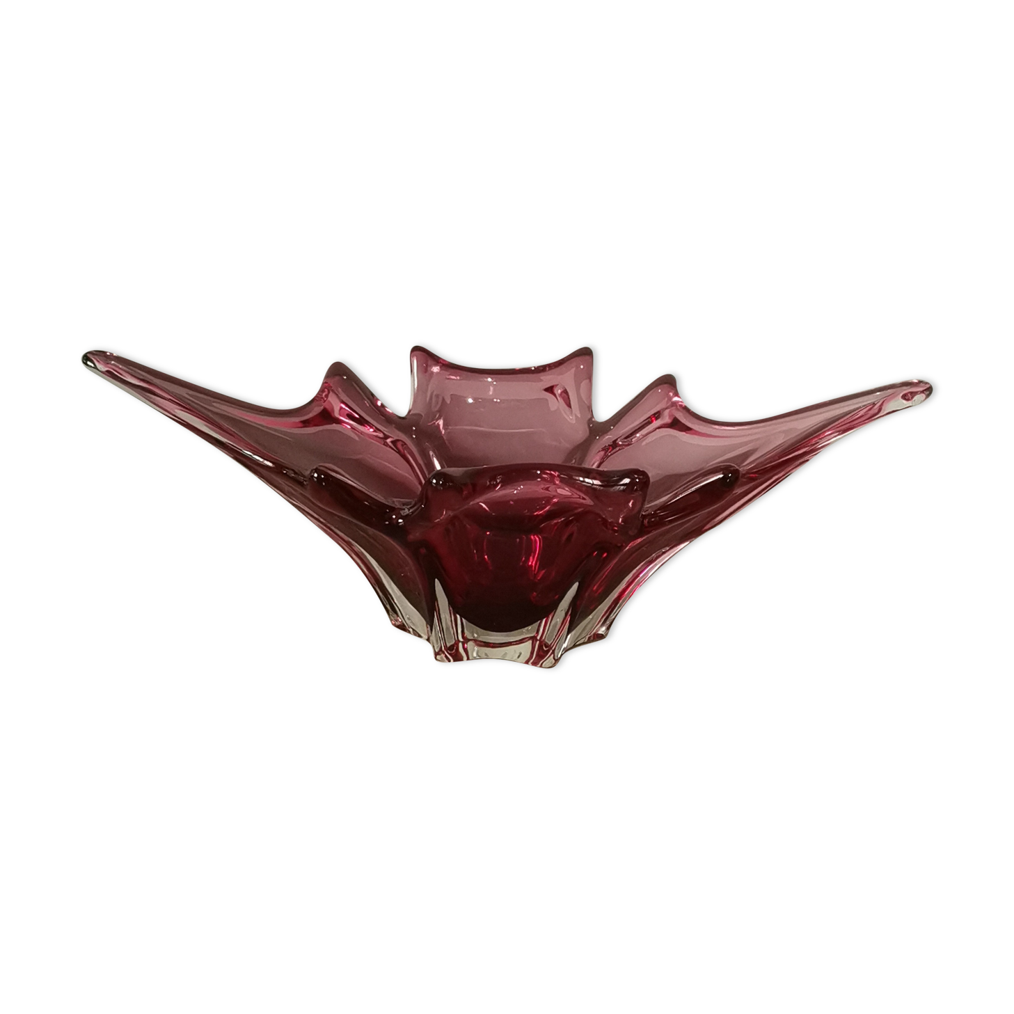 Red murano vase from the 60s