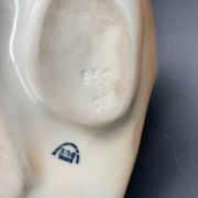 Royal Dux porcelain lying deer – Vintage Bohemian sculpture, model