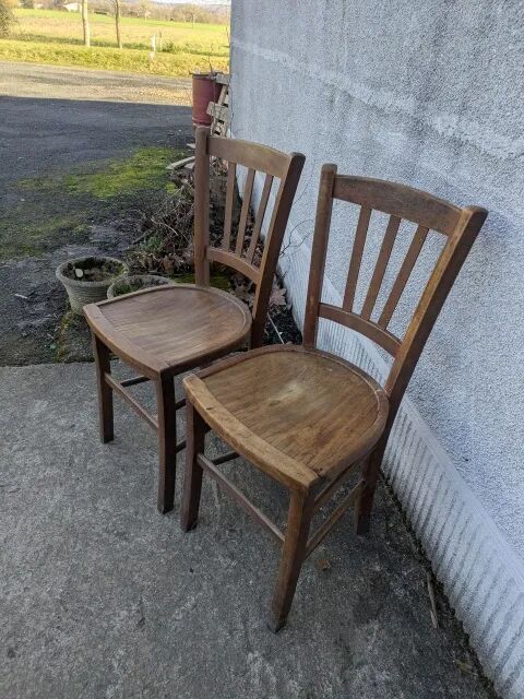 Pair of bistro chairs