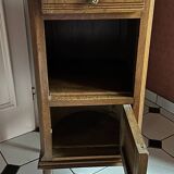 Small Art Deco bedside table with marble top