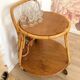 1960s/70s rattan rolling bar/serving cart