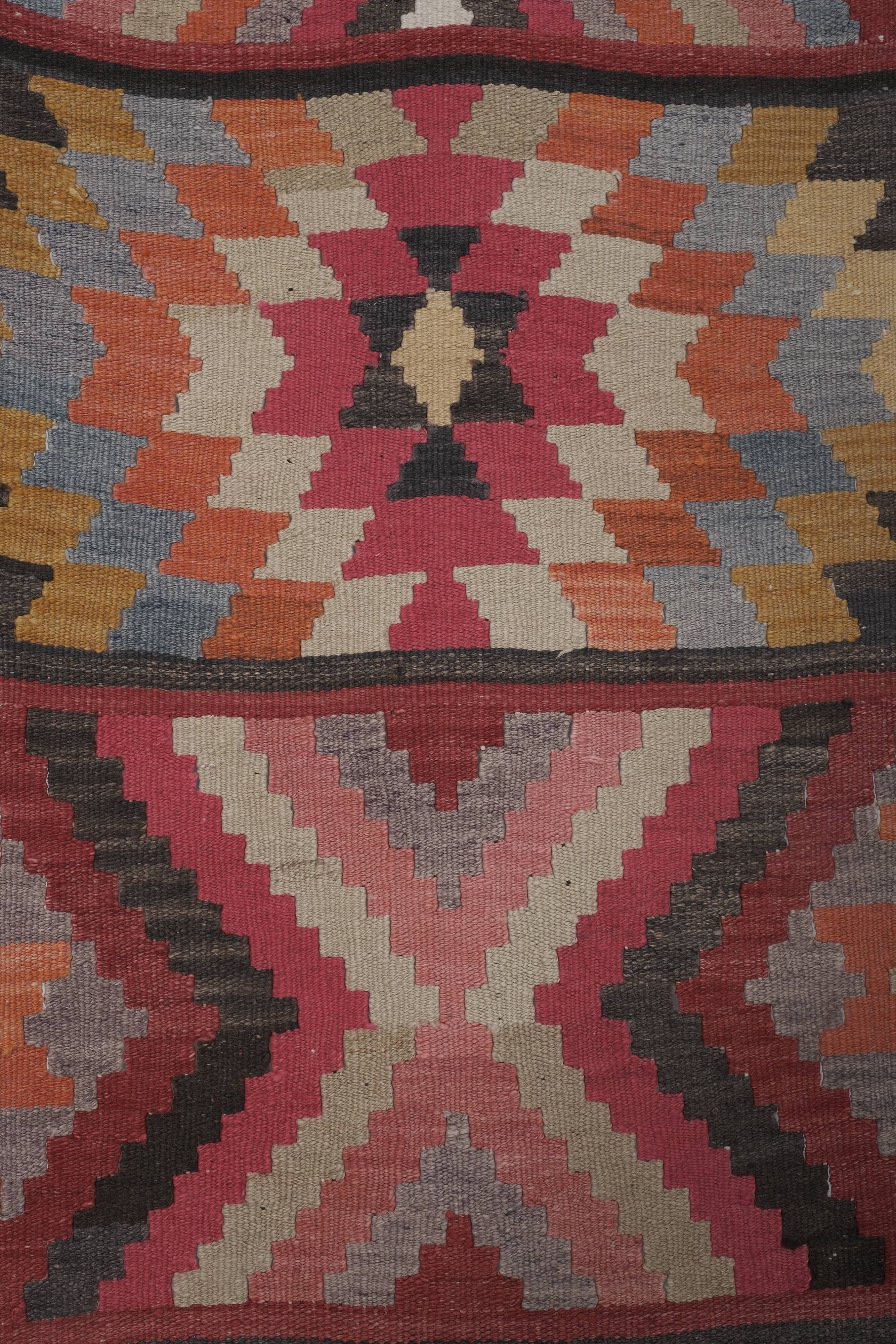 Vintage Turkish Oushak Rug Handwoven 78x365 cm
