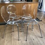 4 Transparent chairs