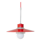 Danish ceiling light in red metal and glass - Mid-Century Design - 1960s