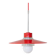 Danish ceiling light in red metal and glass - Mid-Century Design - 1960s