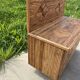 Rattan marquetry chest from the 60s