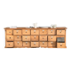 Commode allemande, bureau comptoir en pin 21 tiroirs