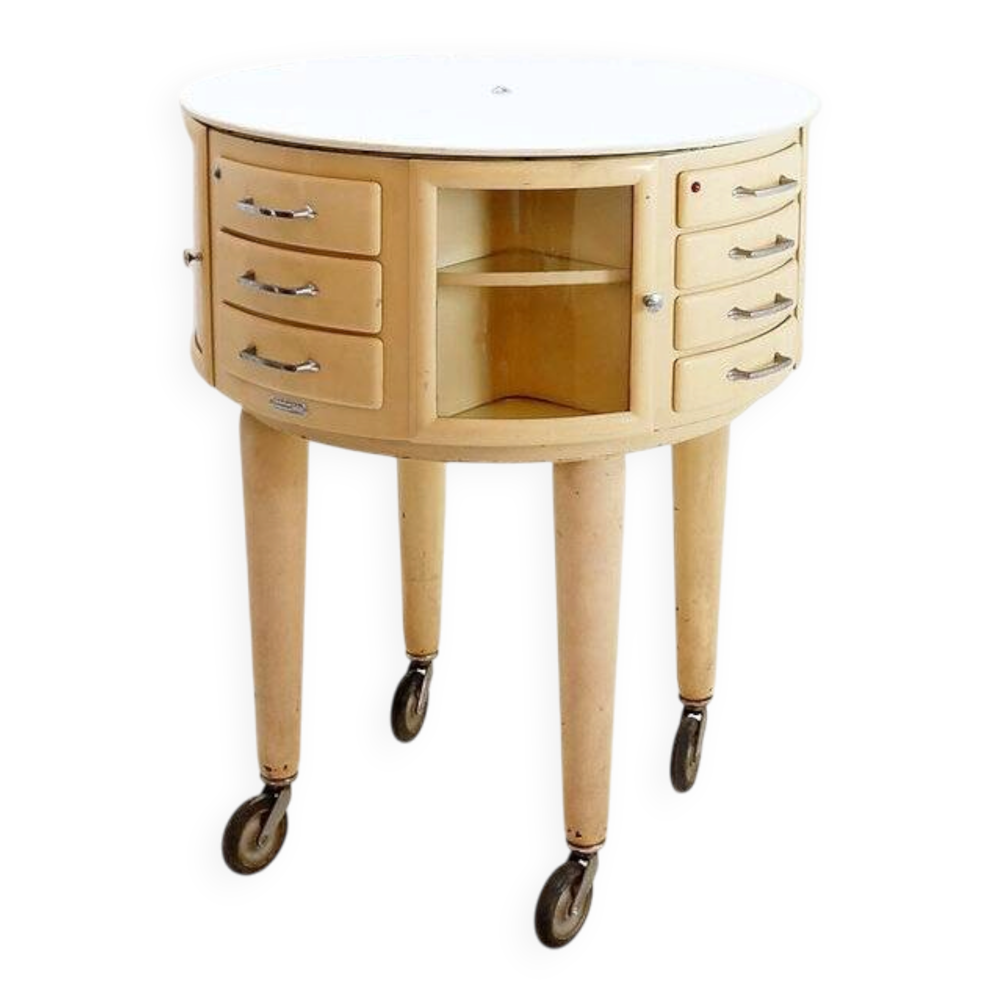 Rotating dentist's cabinet Girator by Leon Martin - Paris, early 1950s