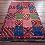 Tapis Kilim Berbère Taznakht fait main 213x116cm