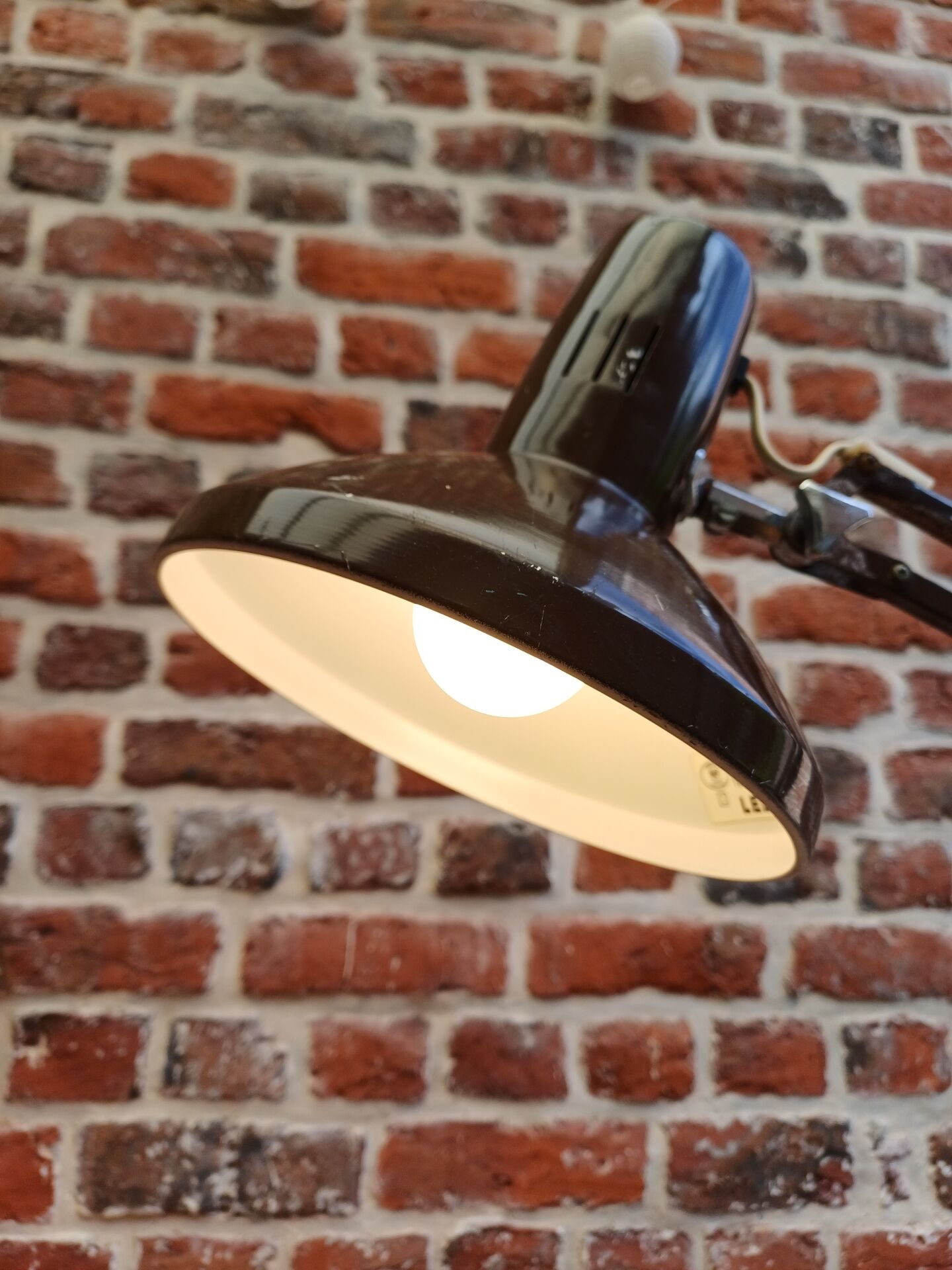 Lampe architecte Ledu marron 70's