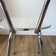 Pair of white Formica chairs 70s