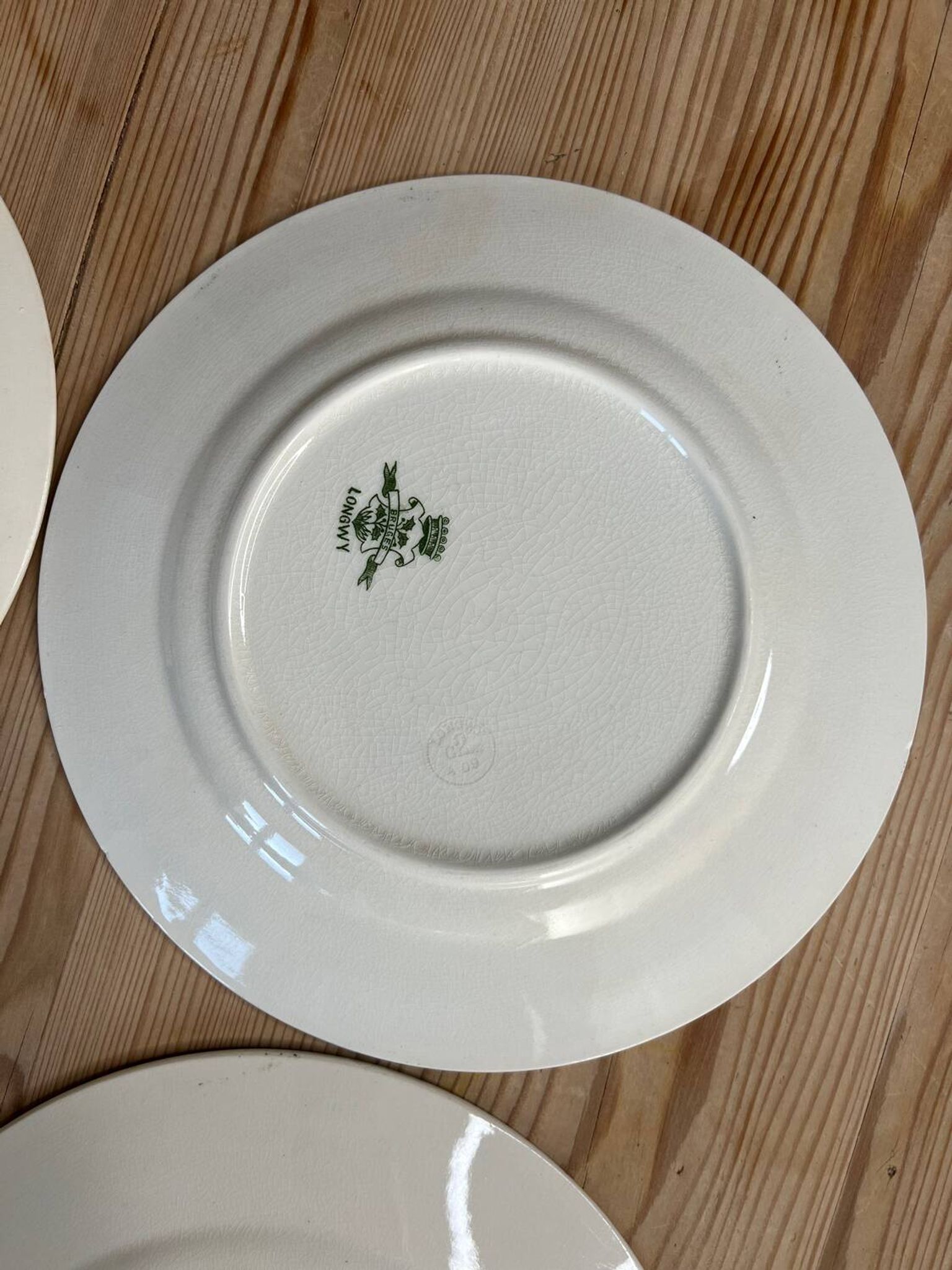 Set of 4 Longwy Bruges plates