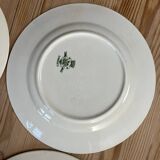 Set of 4 Longwy Bruges plates