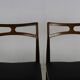Sixties Danish design rosewood dining chairs by cabinetmaker Johannes Ander