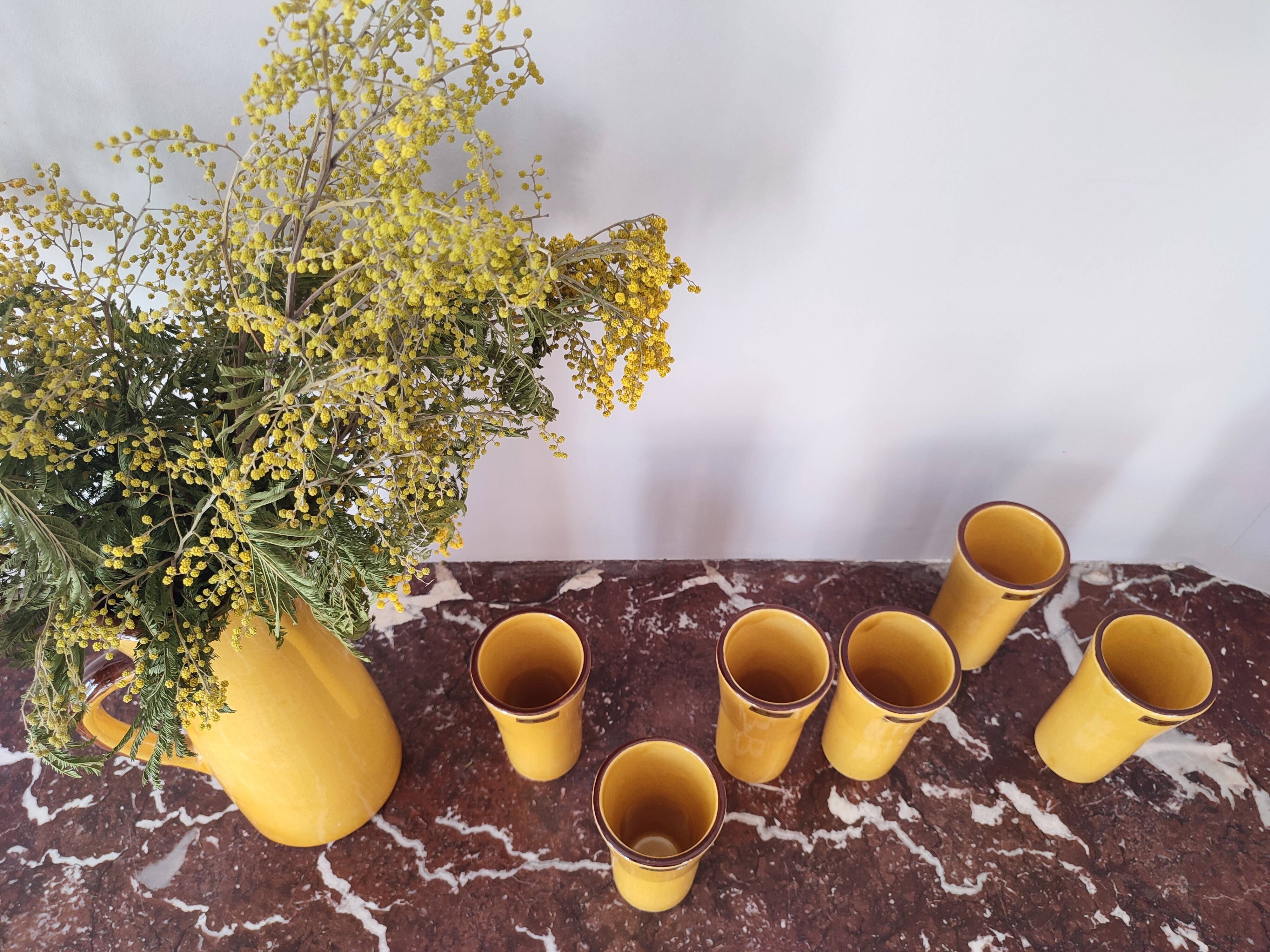 Ceramic orangeade service