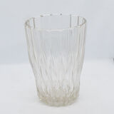 1960s modern glass vase by Jiří Řepásek, Poděbrady Czechoslovakia