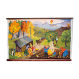 Displays "Fall" wall chart 1952