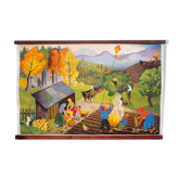 Affiche "Automne" tableau mural 1952