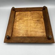Dessous de plat en terre de fer – décor d’hirondelles – Faïencerie de Longwy