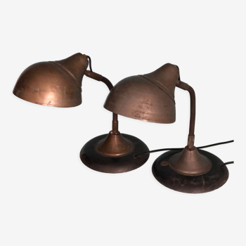 Pair of mid century desk lamps france 1950s