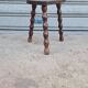 Solid wood tripod stool
